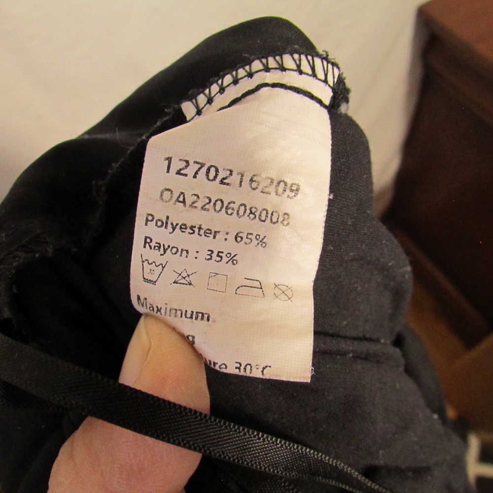 Commense Solid Black Wide Leg Pants - image 7